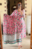 White Floral print Cotton Suit Set